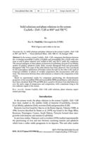 Image of first page of: Solid solutions and phase relation in the system
Cu2SnS3-ZnS-CdS at 850° and 700 °C