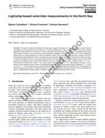 Image of first page of: Lightship-based wind-lidar measurements in the North Sea