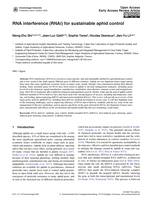 Image of first page of: RNA interference (RNAi) for sustainable aphid control