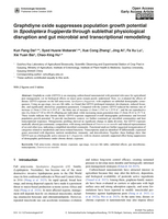 Image of first page of: Graphdiyne oxide suppresses population growth potential in Spodoptera frugiperda through sublethal physiological disruption and gut microbial and transcriptional remodeling