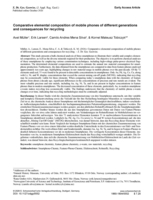 Image of first page of: Comparative elemental composition of mobile phones of
                    different generations and consequences for recycling