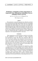 Image of first page of: Preliminary examination of body temperatures of
largemouth bass (Micropterus salmoides) from an 
artificially heated reservoir
