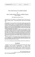 Image of first page of: The
crystal structure of an synthetic meionite