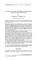 Image of first page of: Petrology of Glaucophane Metagabbros
and Related Rocks from Samos, Aegean Island (Greece)