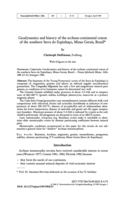 Image of first page of: Geodynamics and history of the archean
continental craton of the southern Serra Espinhaço, Minas Gerais,
Btazil