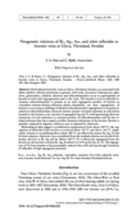 Image of first page of: Paragenetic relations of Bi-, Ag-, Au-, and
other tellurides in bornite veins at Glava, Värmland, Sweden