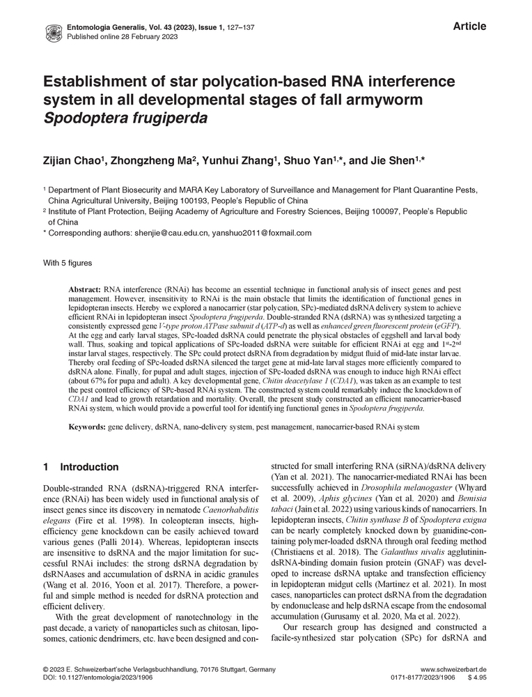 Establishment of star polycation-based RNA interference system in all ...